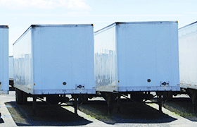 Trailer fleet pressure cleaning and power washer services to keep your trailer fleet clean.