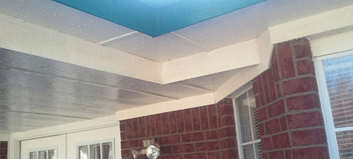 After picture of house eve and gutter pressure washing services in Killeen TX.